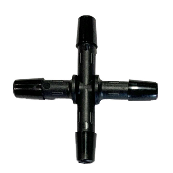 8mm Cross - For Regular 8mm Tubing Black or White 1